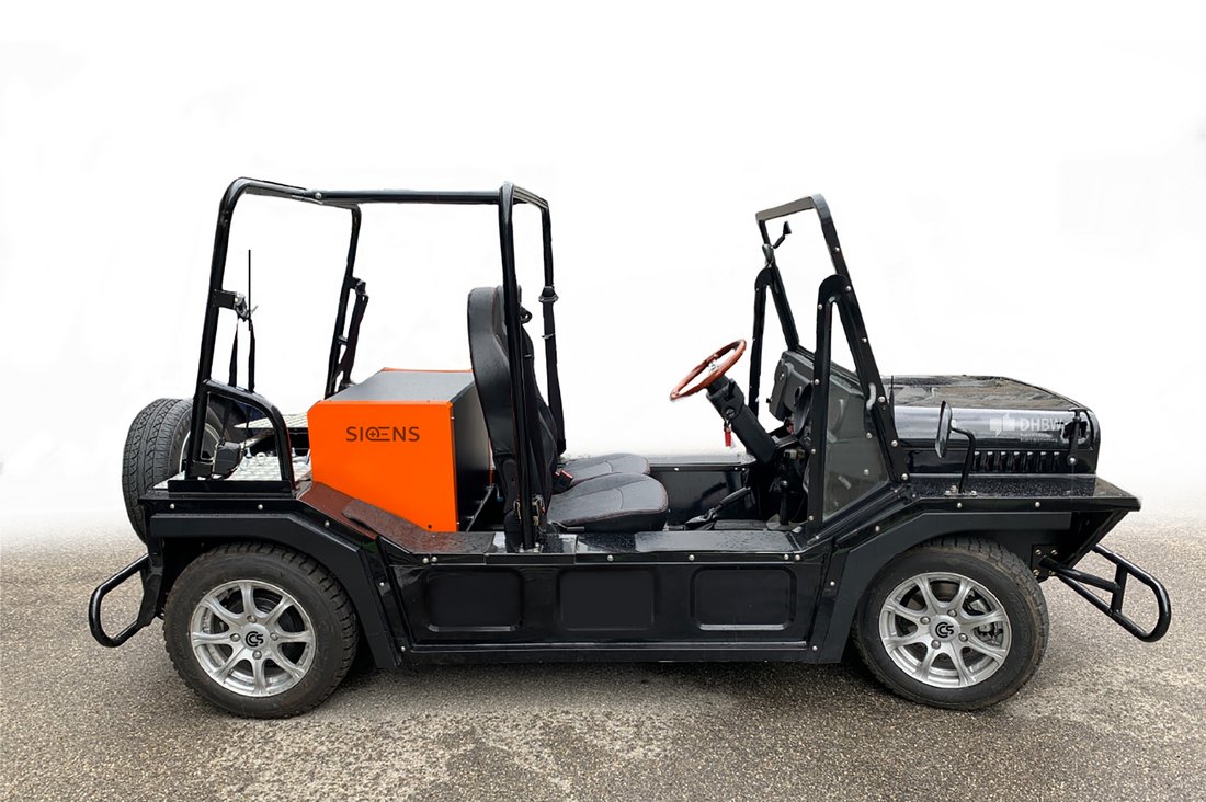 Der mithilfe der DHBW veränderte Mini Moke