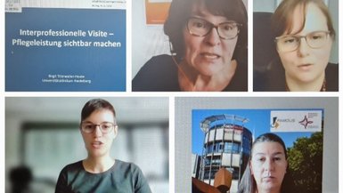 Collage aus verschiedenen Screenshots, die während der Veranstaltung aufgenommen wurden.