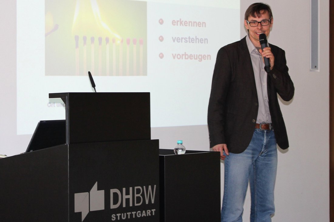 Jens-Falk Heimann an der DHBW Stuttgart