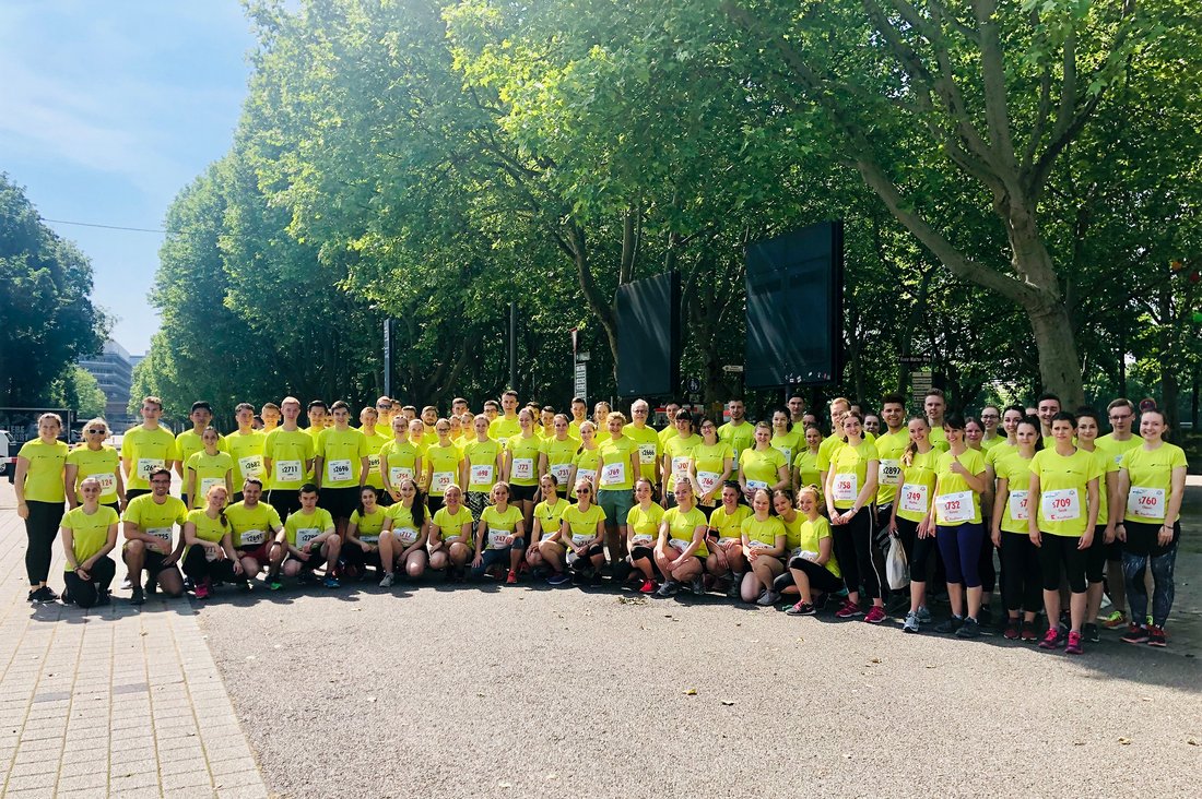 Team der DHBW Stuttgart beim Stuttgart-Lauf 2019