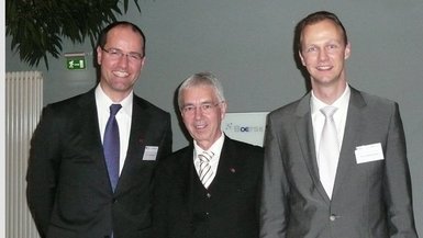 v.l.n.r.: Prof. Dr. Mitschele, Prof. Dr. Goecke, Prof. Dr. Hellenkamp v.l.n.r.: Prof. Dr. Mitschele, Prof. Dr. Goecke, Prof. Dr. Hellenkamp