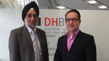 Prof. Dr. Joginder Singh Lamba (l.) und Prof. Dr. Dirk H. Hartel Prof. Dr. Joginder Singh Lamba (l.) und Prof. Dr. Dirk H. Hartel