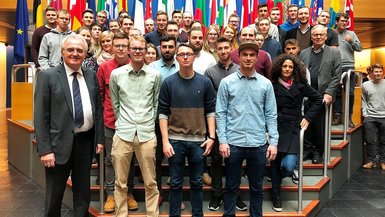 Studierende des Studiengangs BWL-Handwerk der DHBW Stuttgart zu Besuch im europäischen Parlament in Straßburg