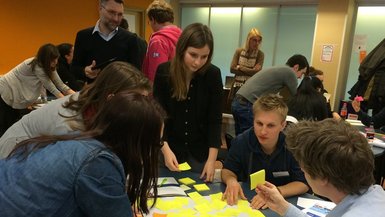 Studierende bei der EuroFM Winter School in Helsinki