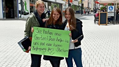 Studierende suchen in baden-württembergischen Städten Teilnehmende für die Werbeerfolgsstudie