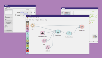 Screenshot der ML-Software Orange